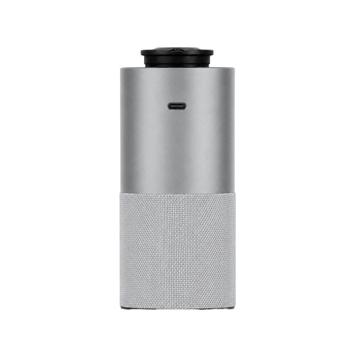 PŪRAROMA Nebula waterless essential oil diffuser in silver, front view